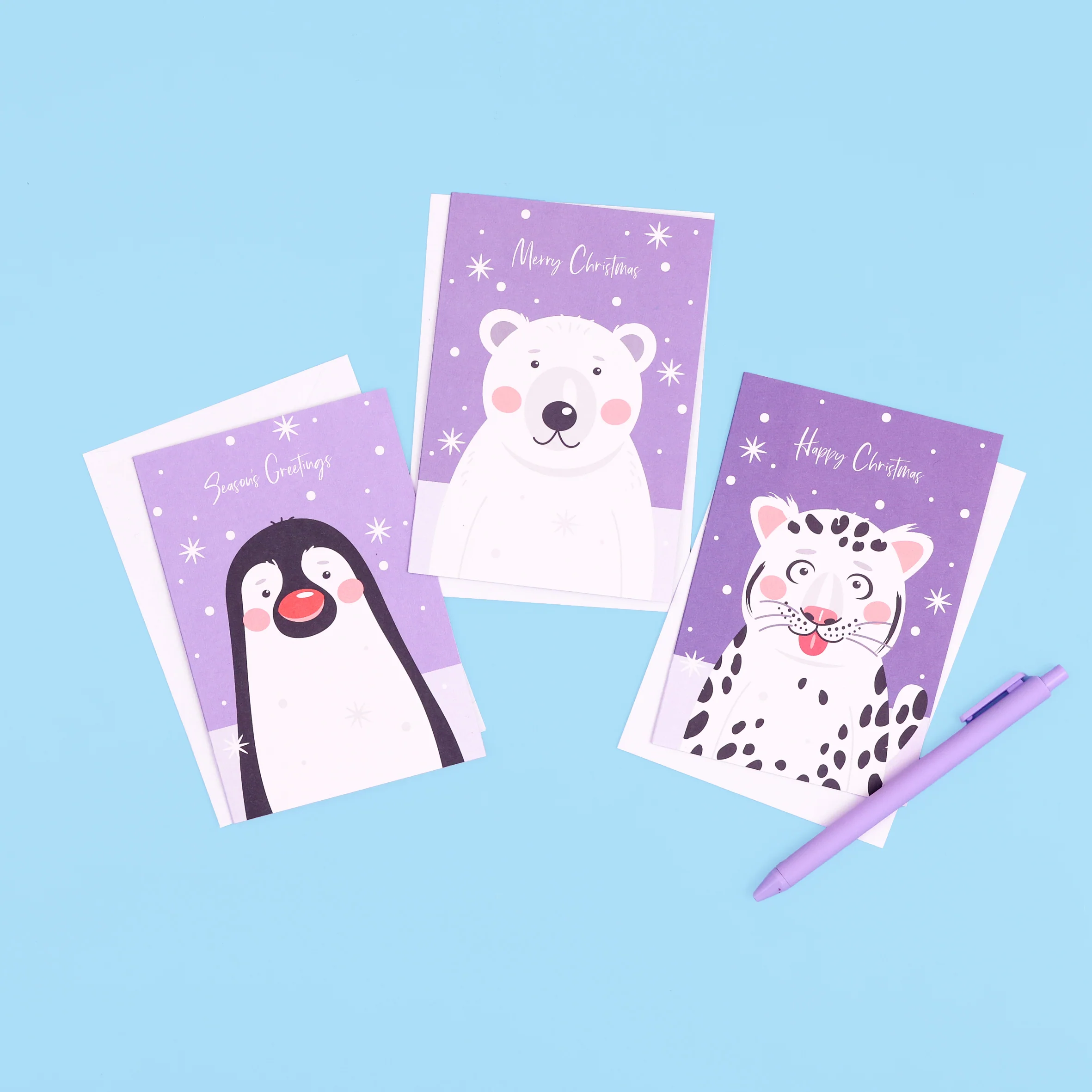 Animal Greeting Christmas Cards (multipack of 30) - Image 3