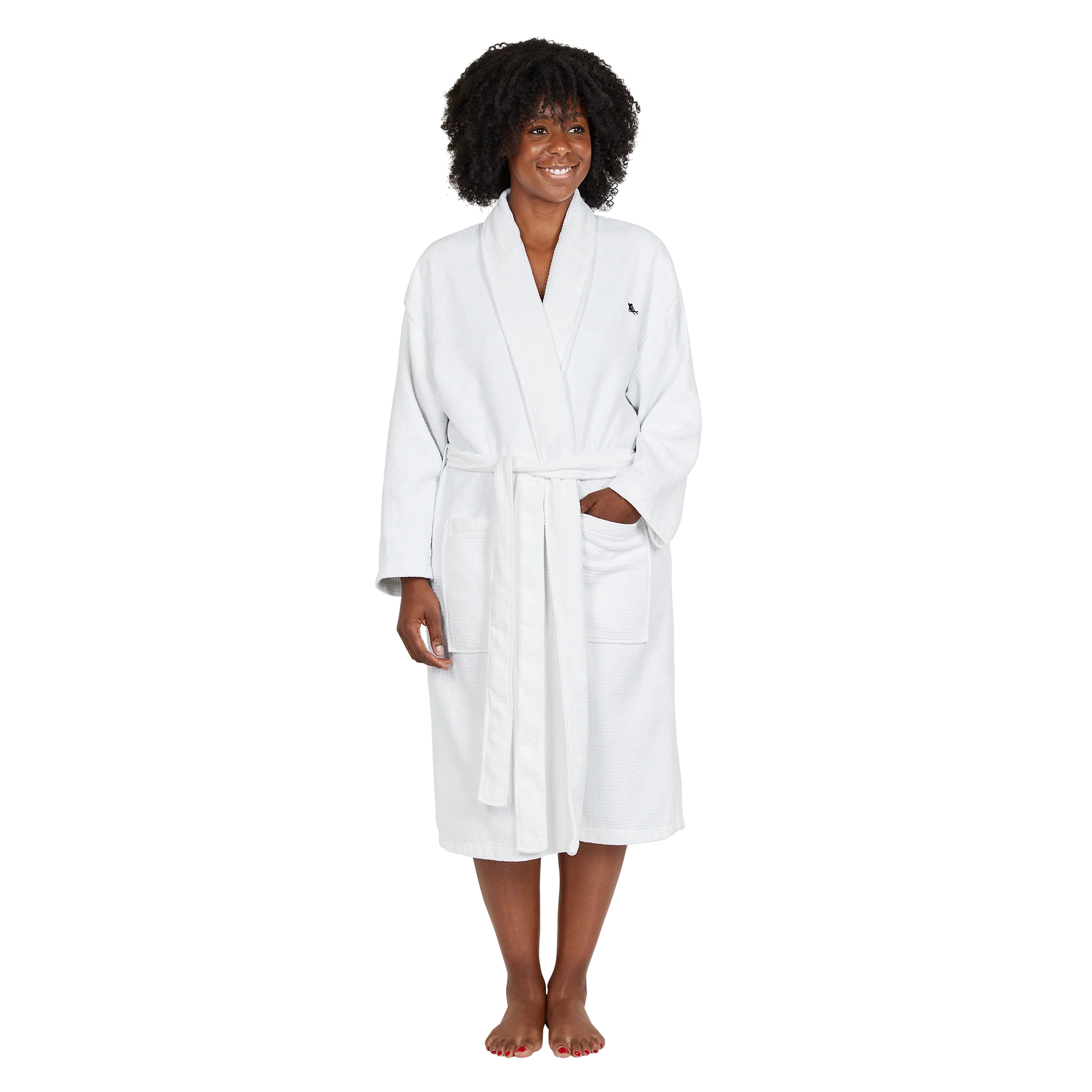 Bath Robe Set - Crystal White - Image 4