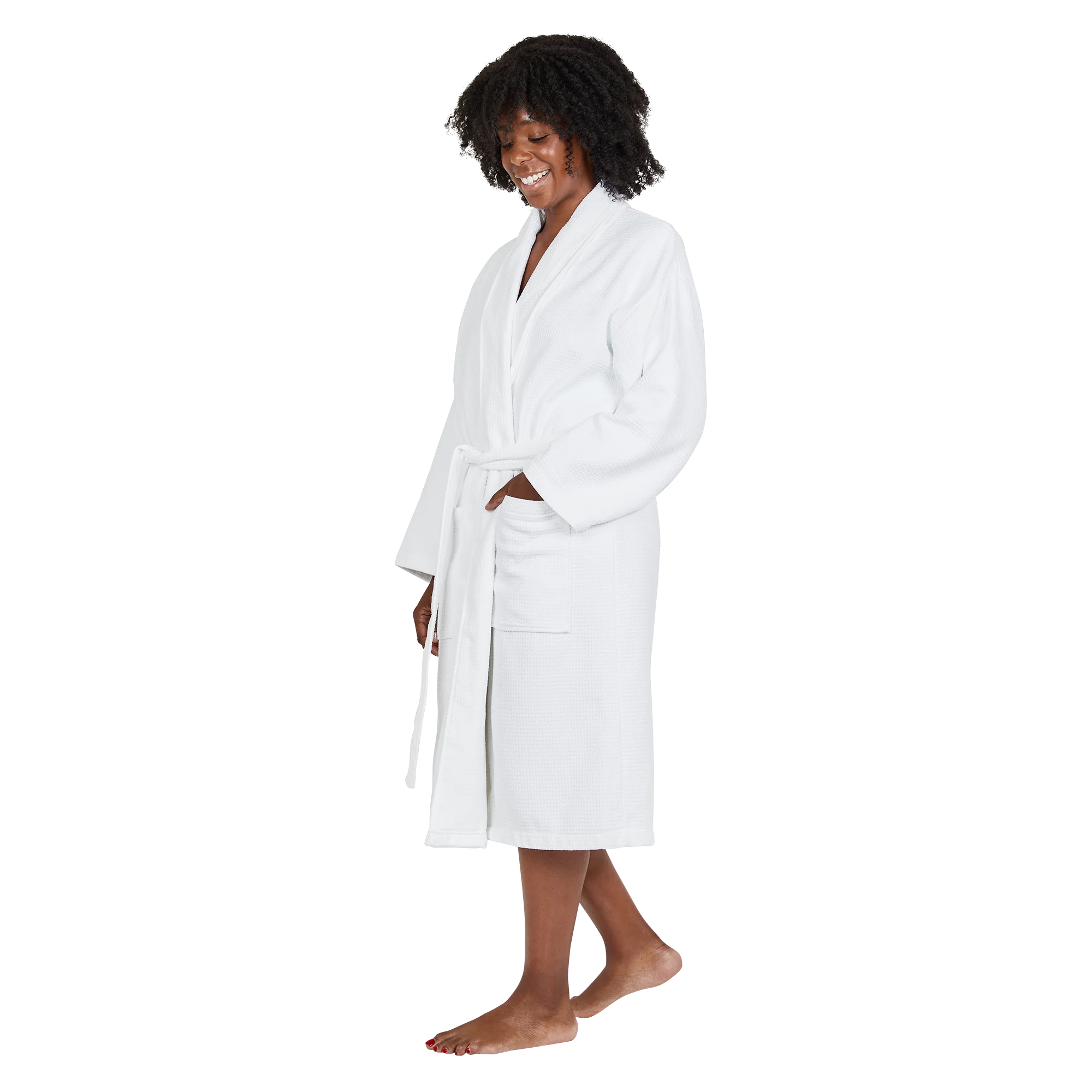Bath Robe Set - Crystal White - Image 6