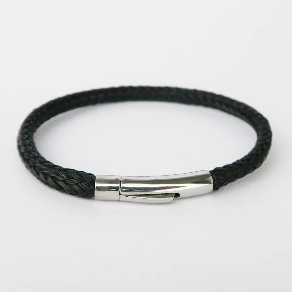 Behaviour Change Cornwall Coverack Beach Black Bracelet - Image 2