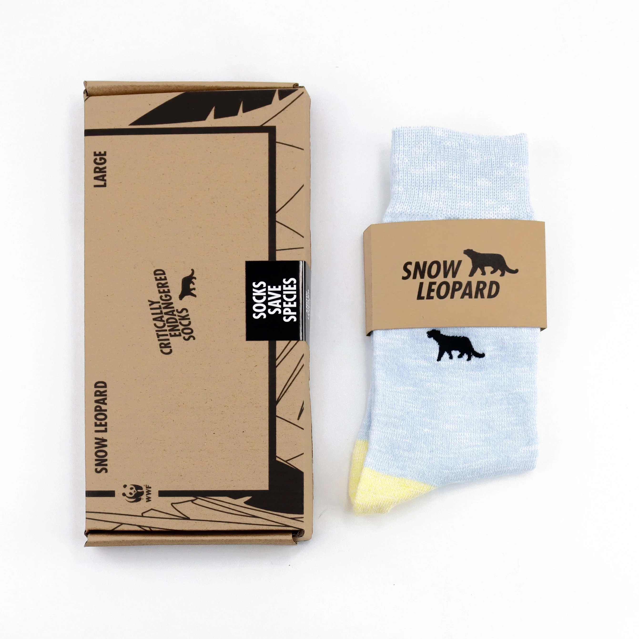 Critically Endangered Adult Speckled Socks - Snow Leopard - Image 3