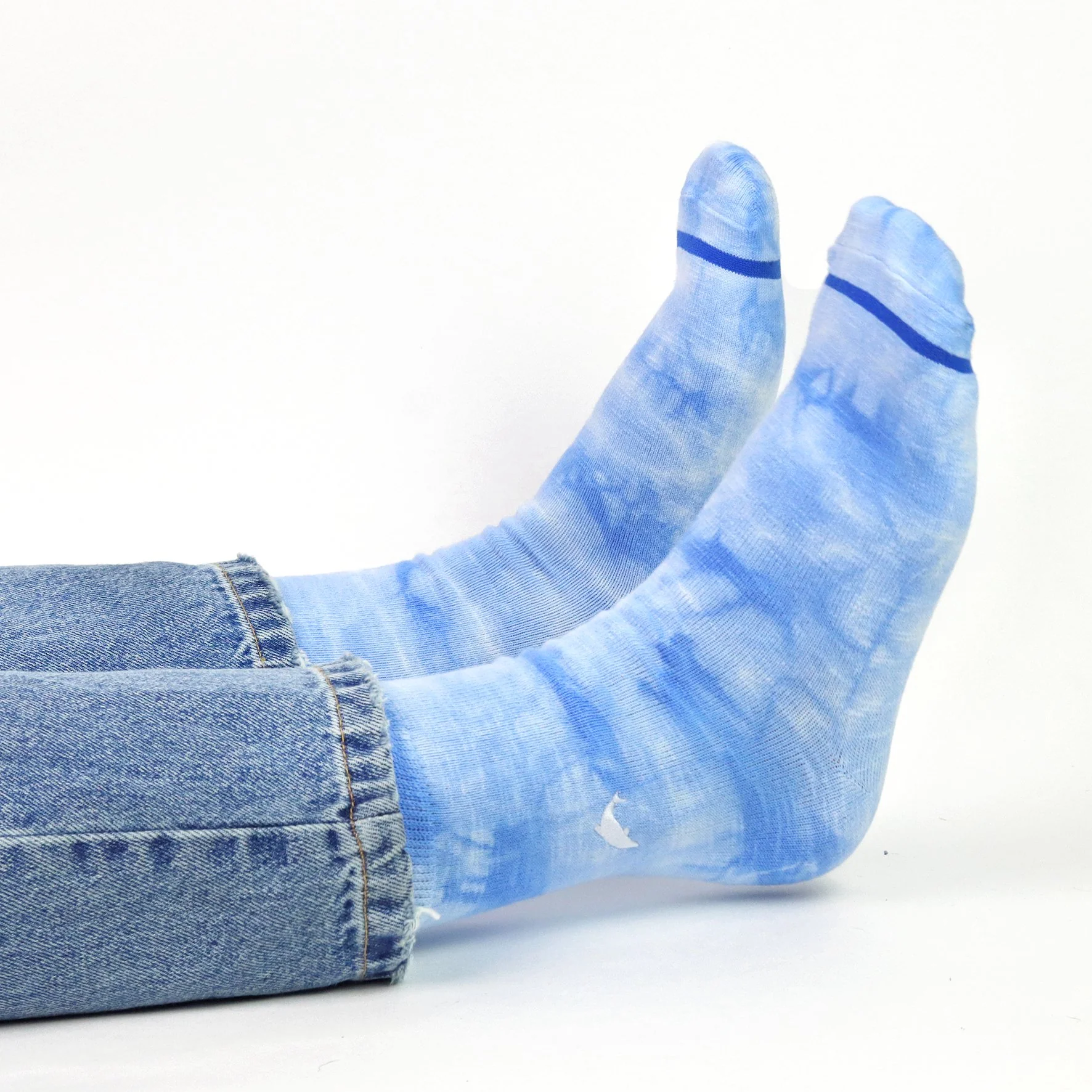 Critically Endangered Tie Dye Adult Socks - Dolphin - Image 2