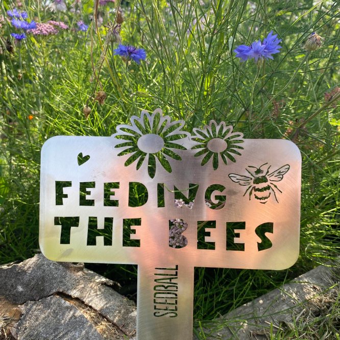 Seedball Feeding the Bees Sign - Image 4
