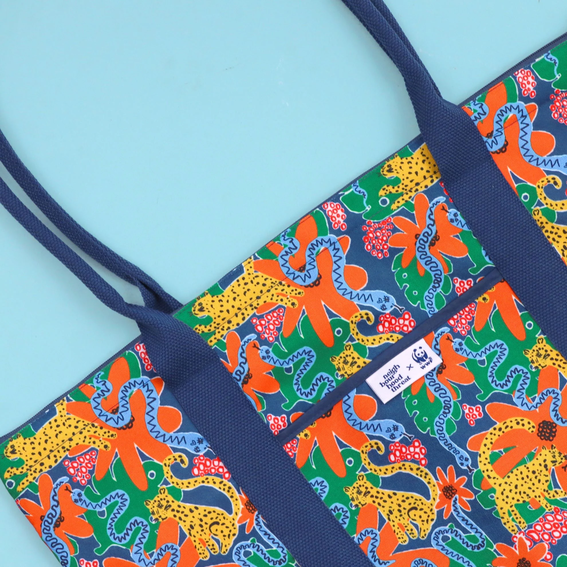 Jaguars in the Jungle Large Tote Bag - Image 3