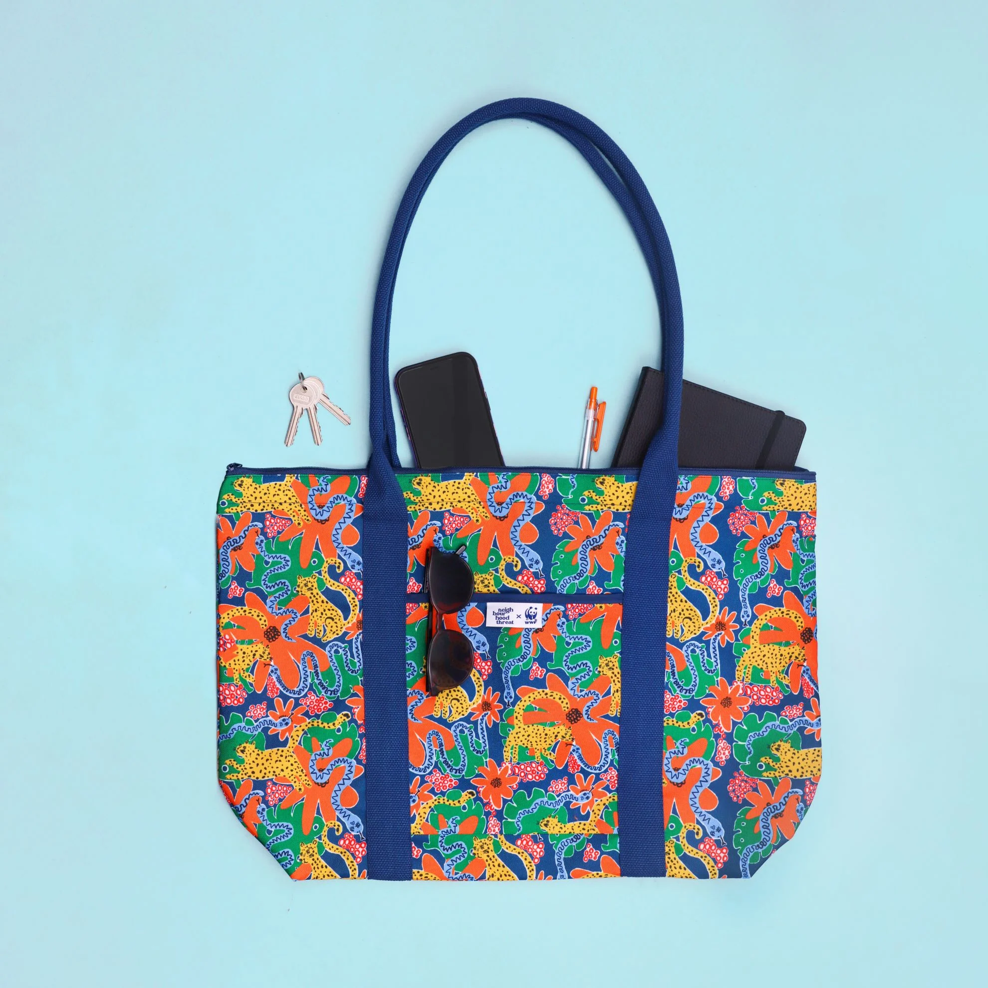 Jaguars in the Jungle Large Tote Bag - Image 4