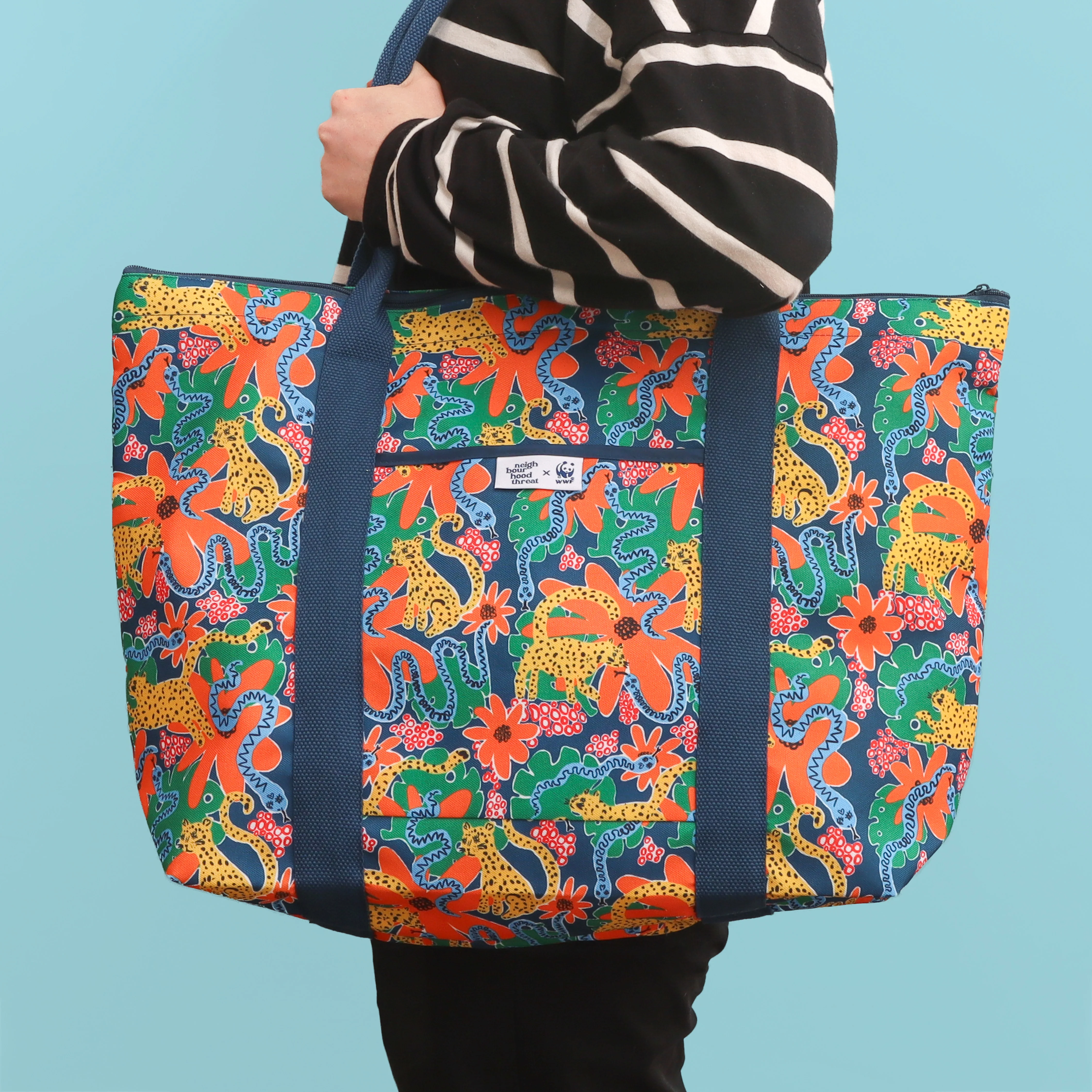 Jaguars in the Jungle Large Tote Bag - Image 9