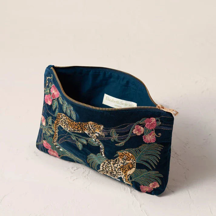 Jungle Jaguar Everyday Pouch - Ink Blue - Image 5
