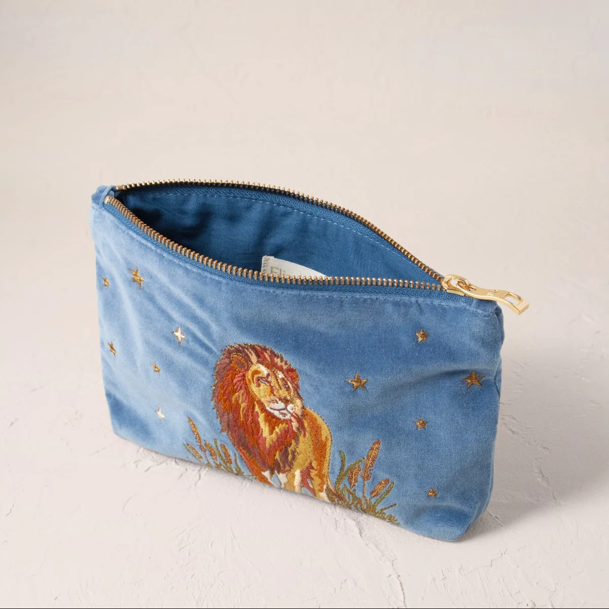 Lion Pride Mini Pouch - Dusky Blue - Image 2