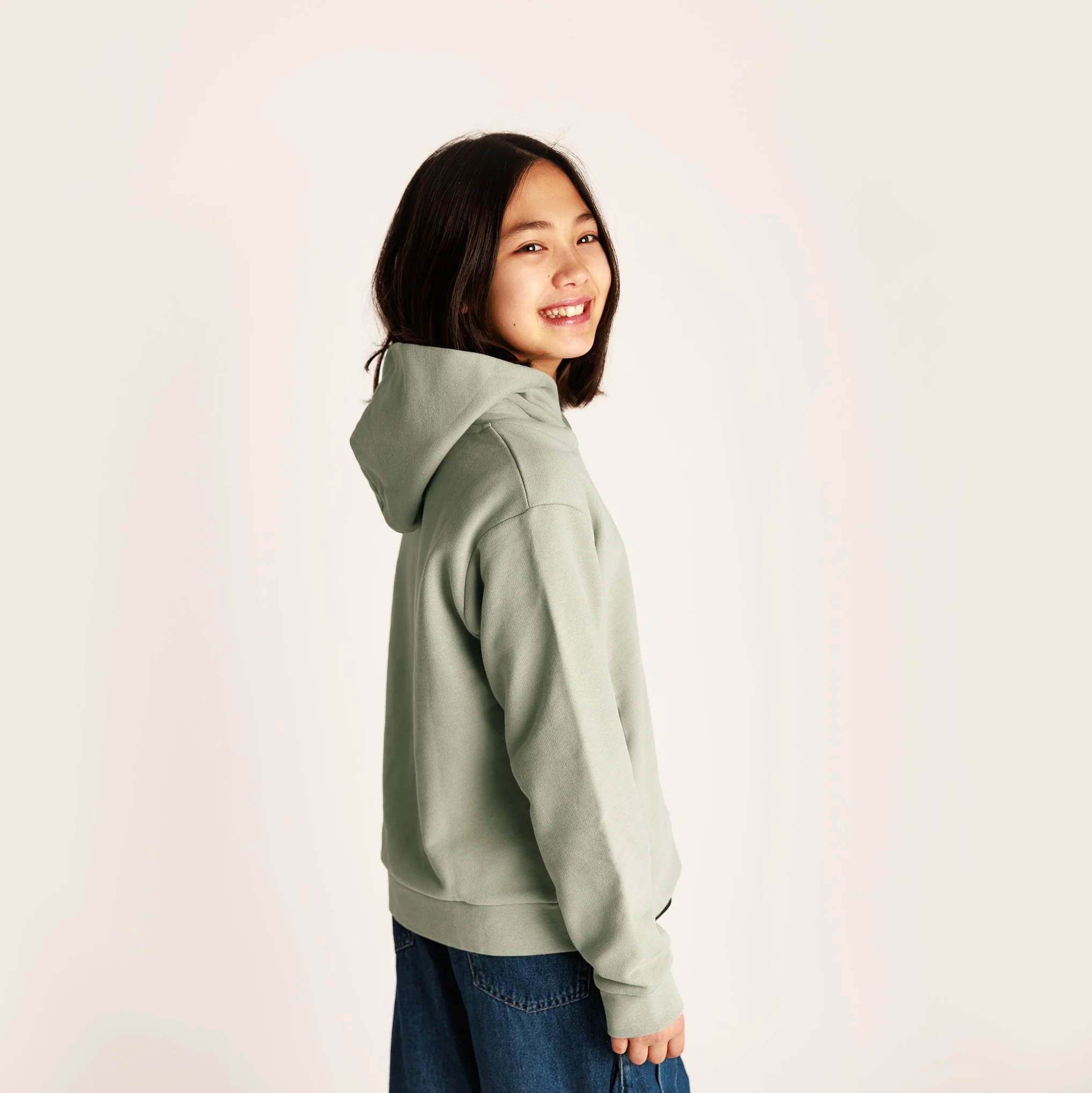 PANGAIA Kids Hoodie - Moss Green - Image 4