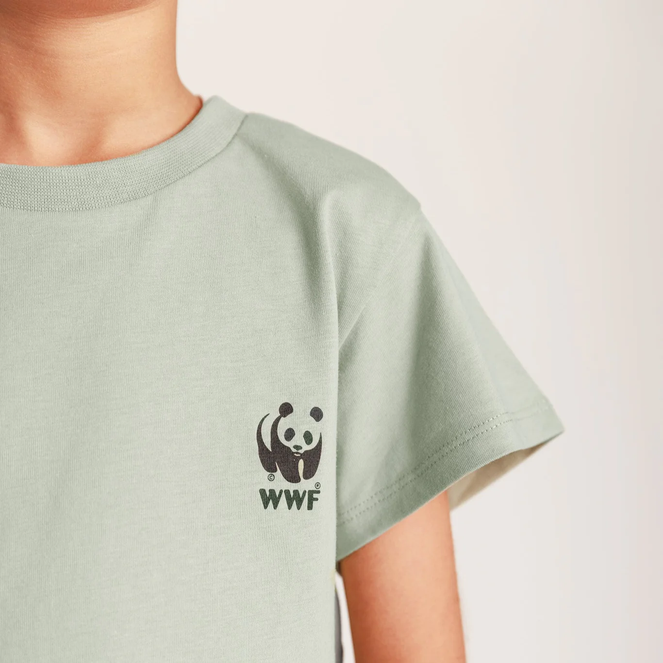 PANGAIA Kids T-shirt - Moss Green - Image 3
