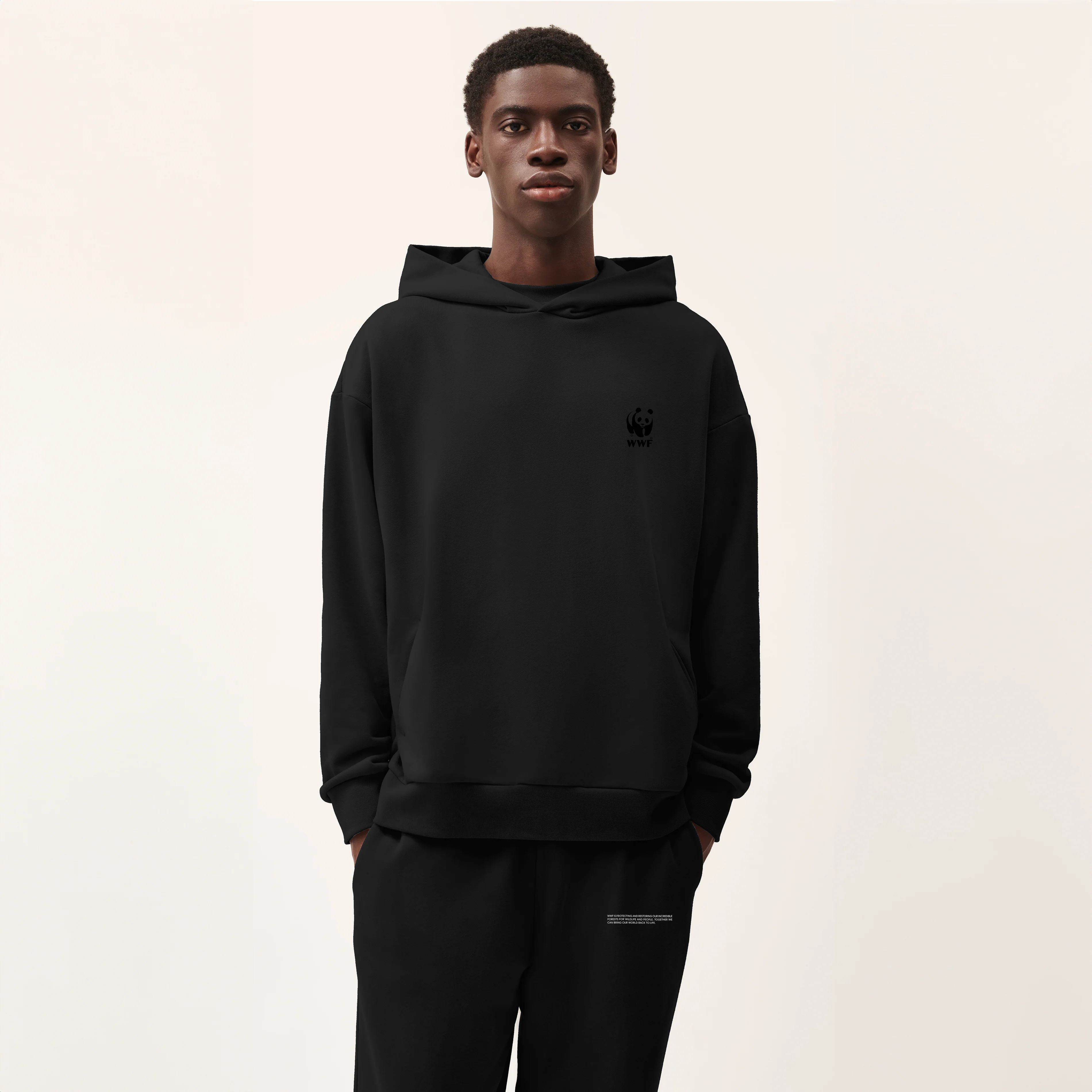 PANGAIA Unisex Hoodie - Black - Image 2