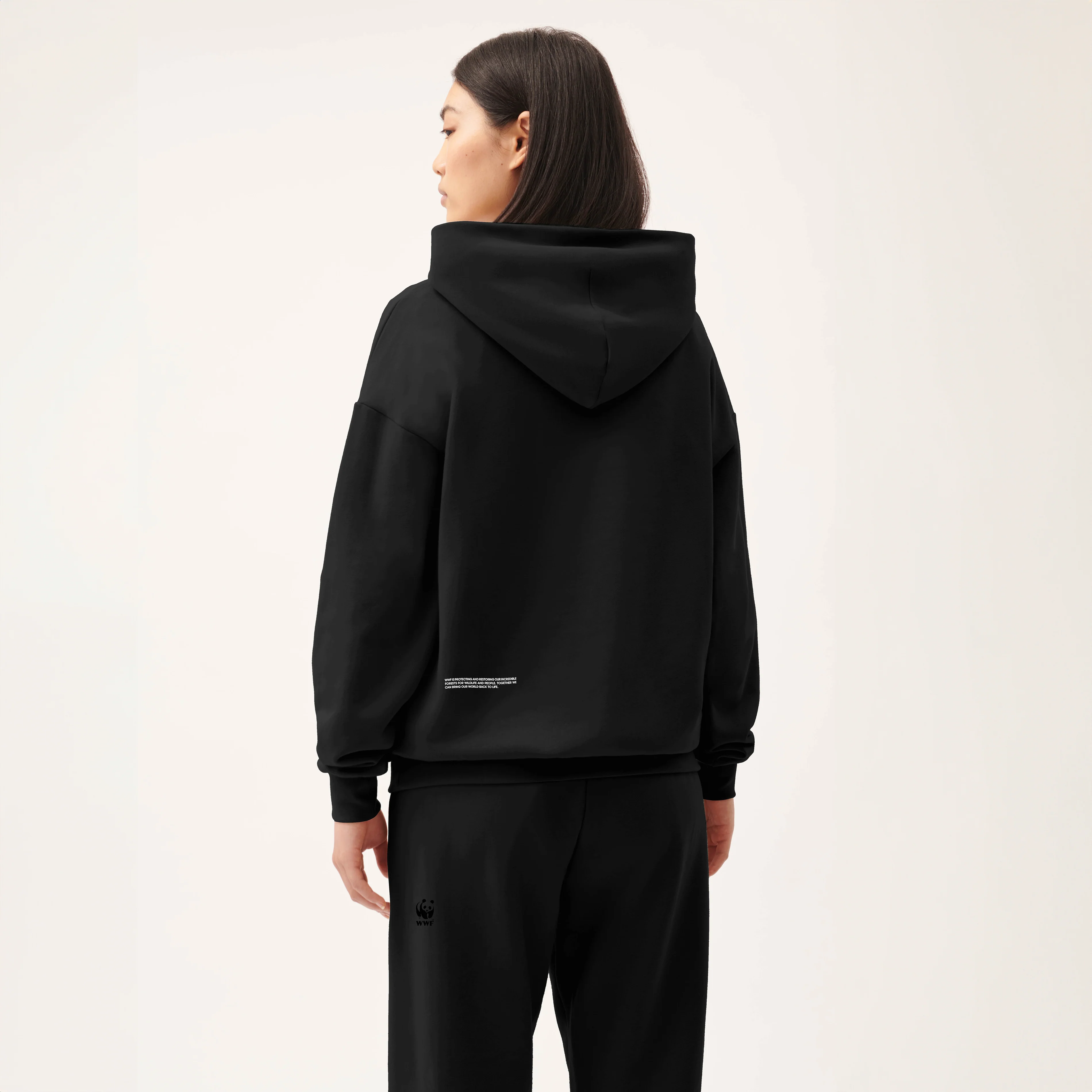PANGAIA Unisex Hoodie - Black - Image 3