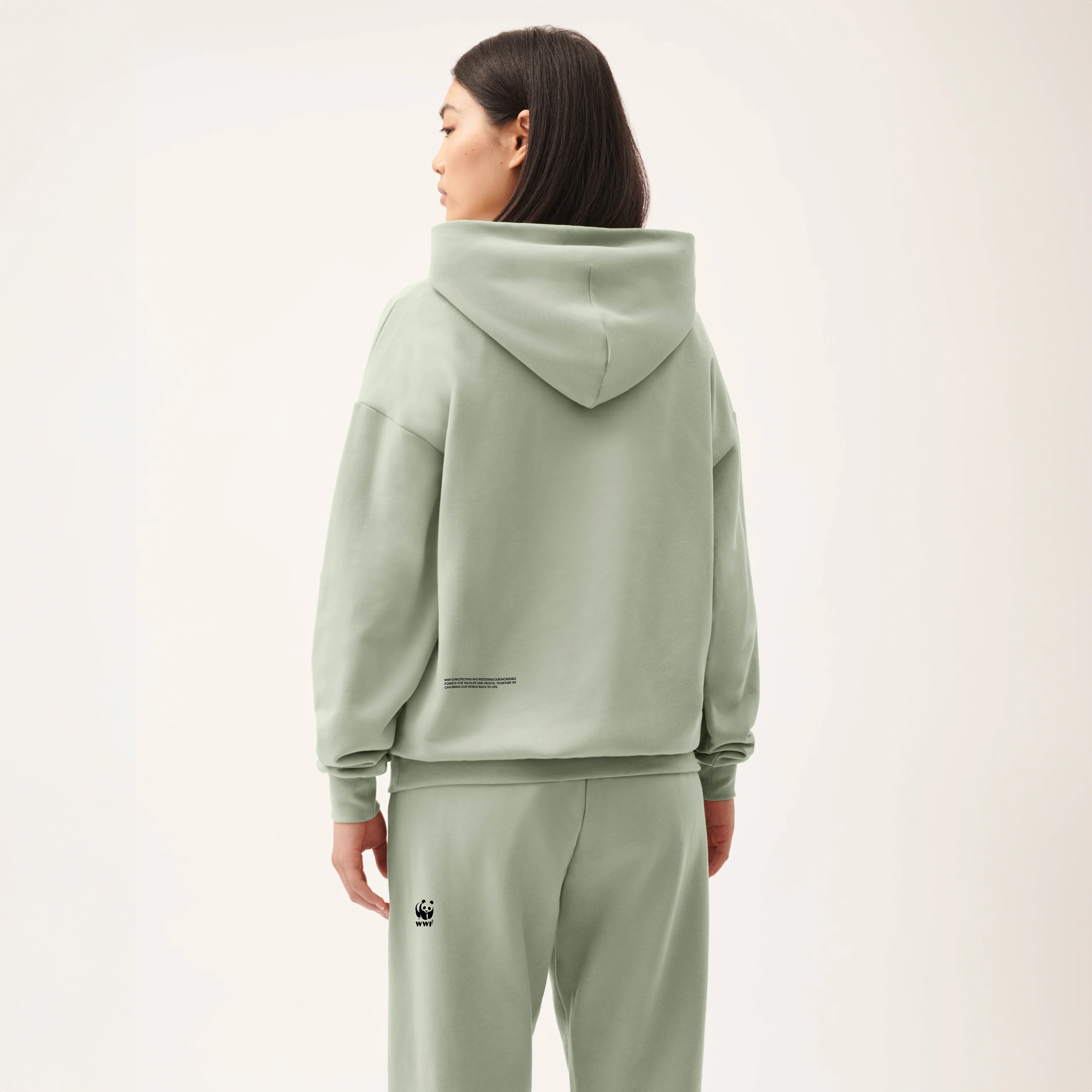 PANGAIA Unisex Hoodie - Moss Green - Image 3
