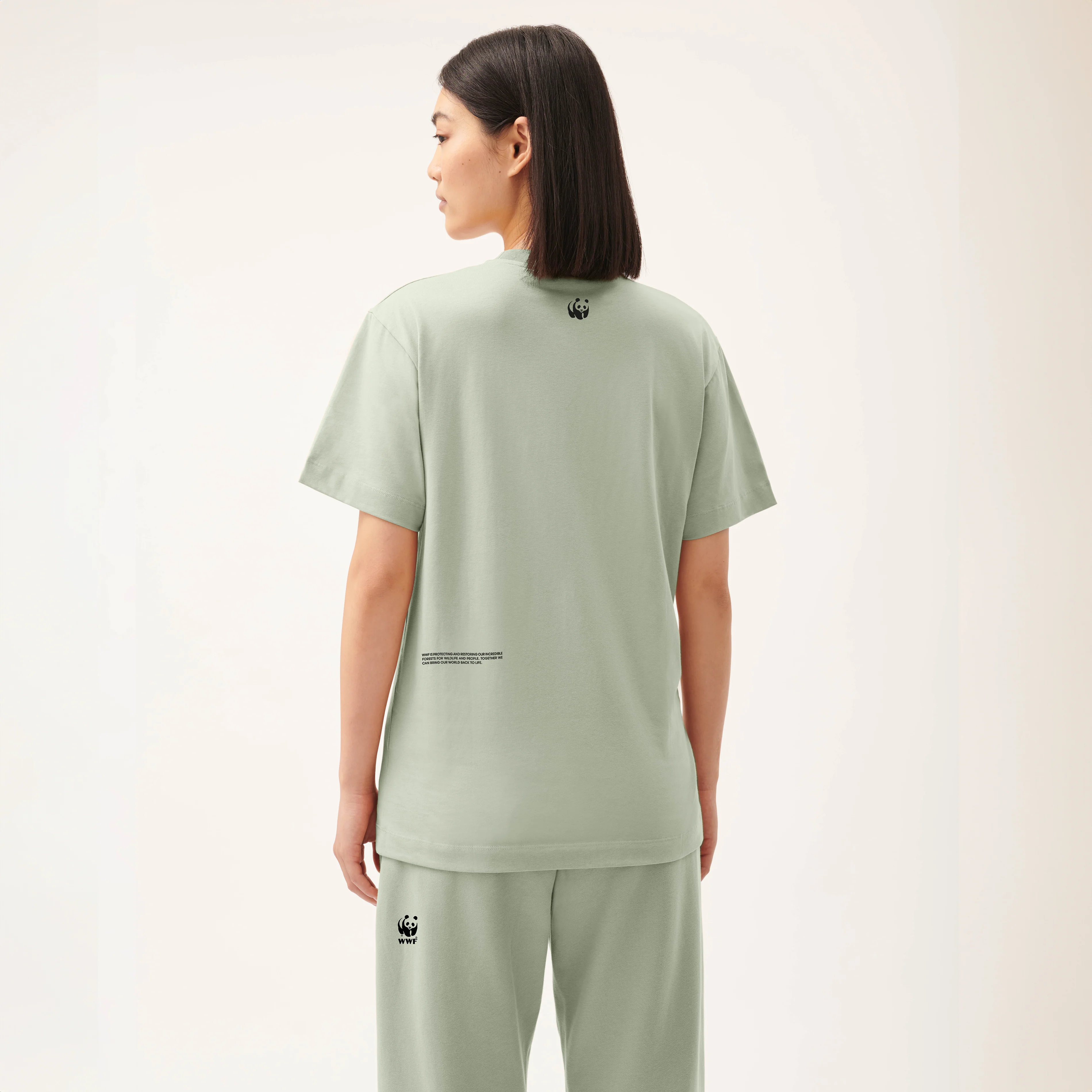 PANGAIA Unisex T-shirt - Moss Green - Image 3