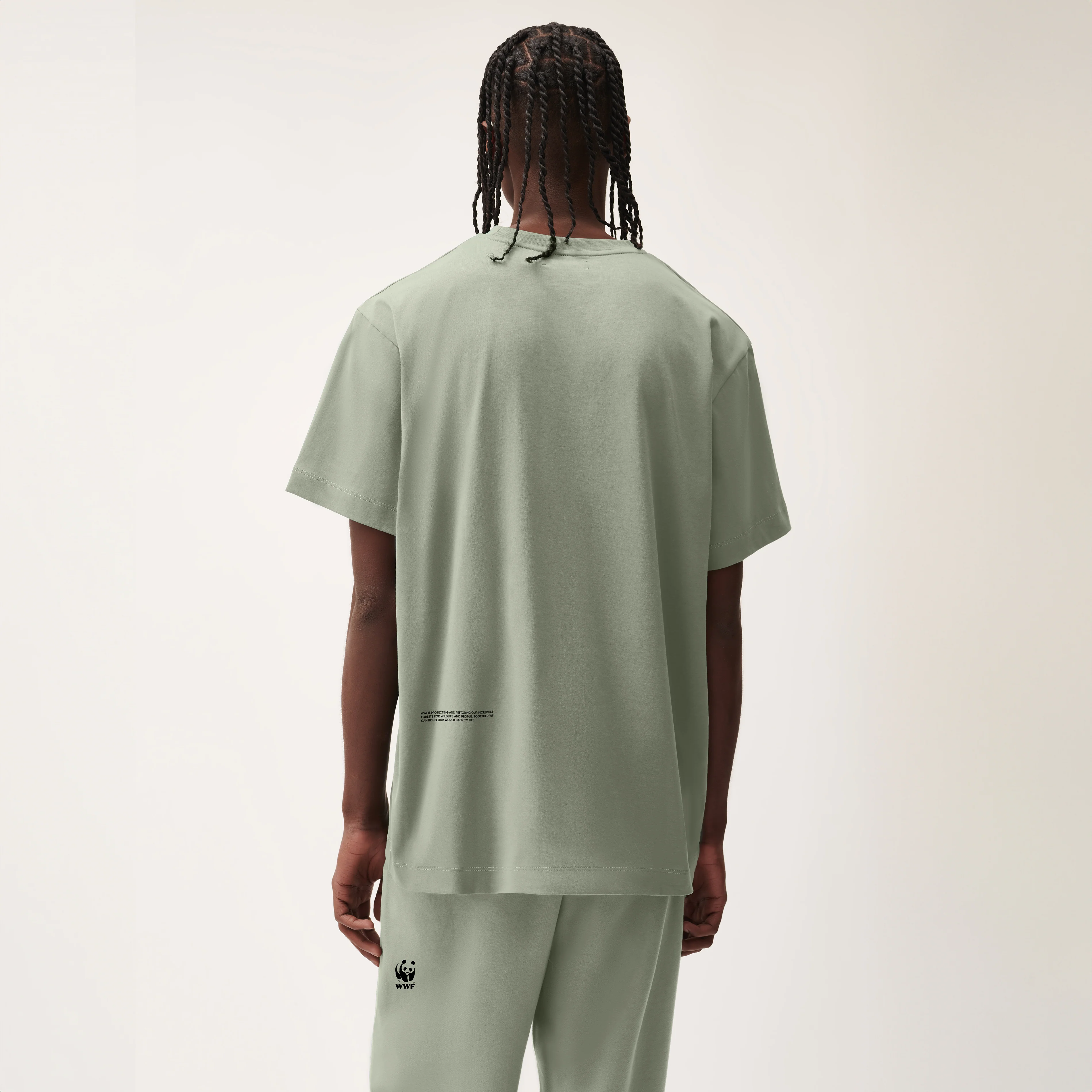 PANGAIA Unisex T-shirt - Moss Green - Image 4