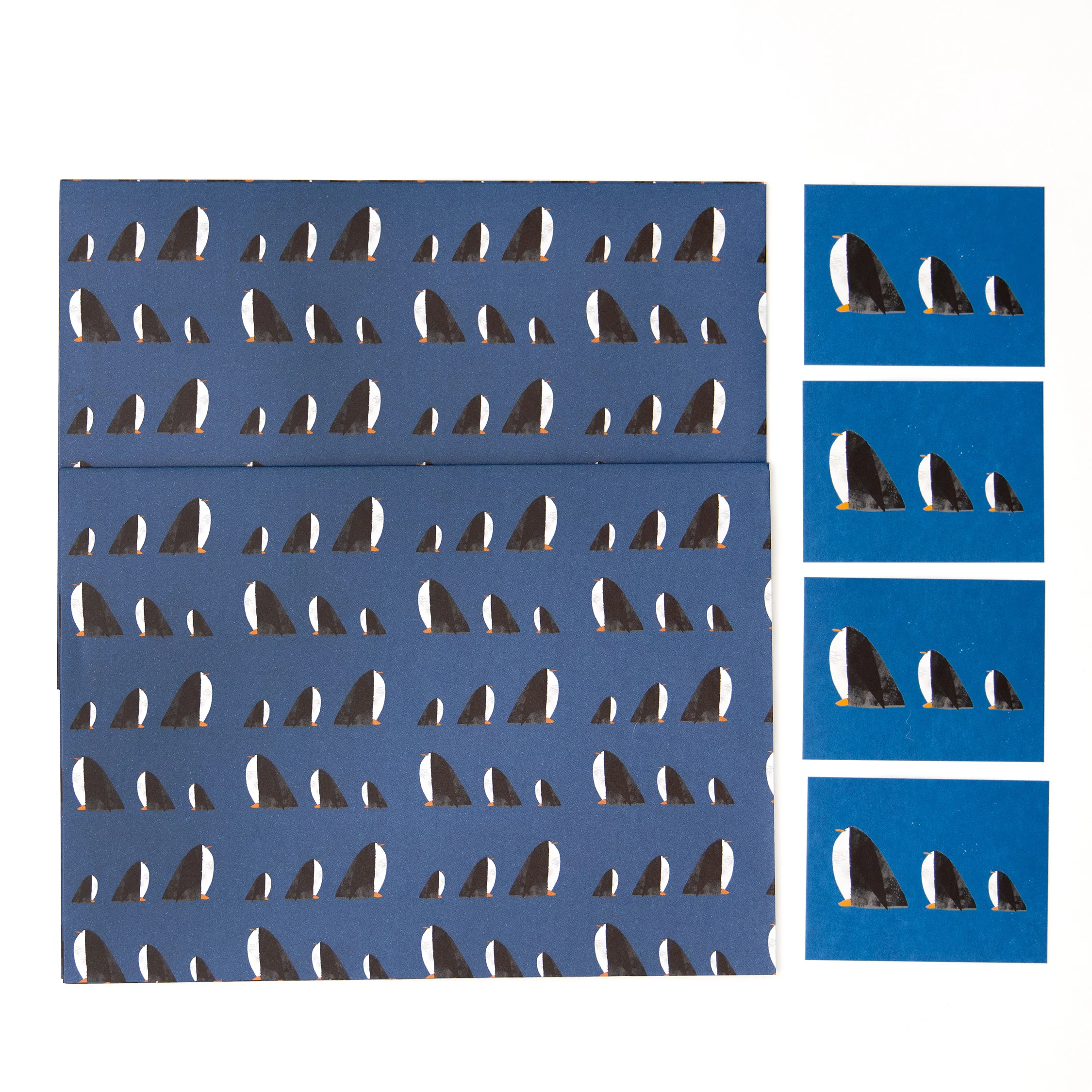 Penguin March Gift Wrapping Paper - Image 3