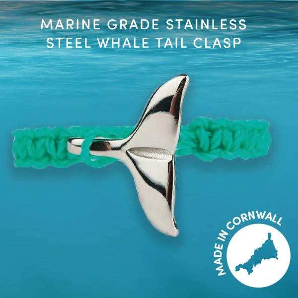 Behaviour Change Cornwall Perranporth Beach Whale Tail Bracelet - Image 4