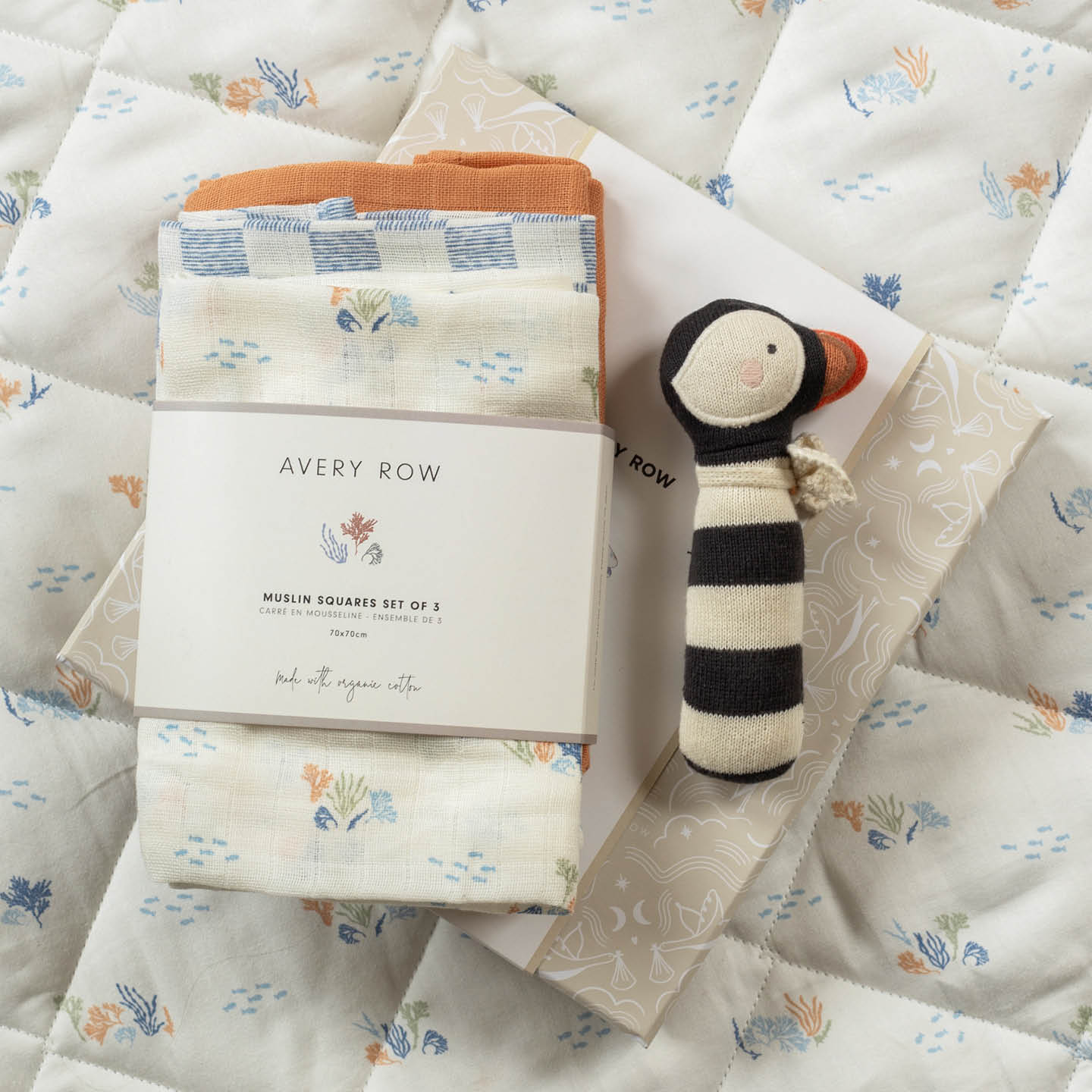 Rattle & Care New Baby Gift Set - Coastline - Image 3