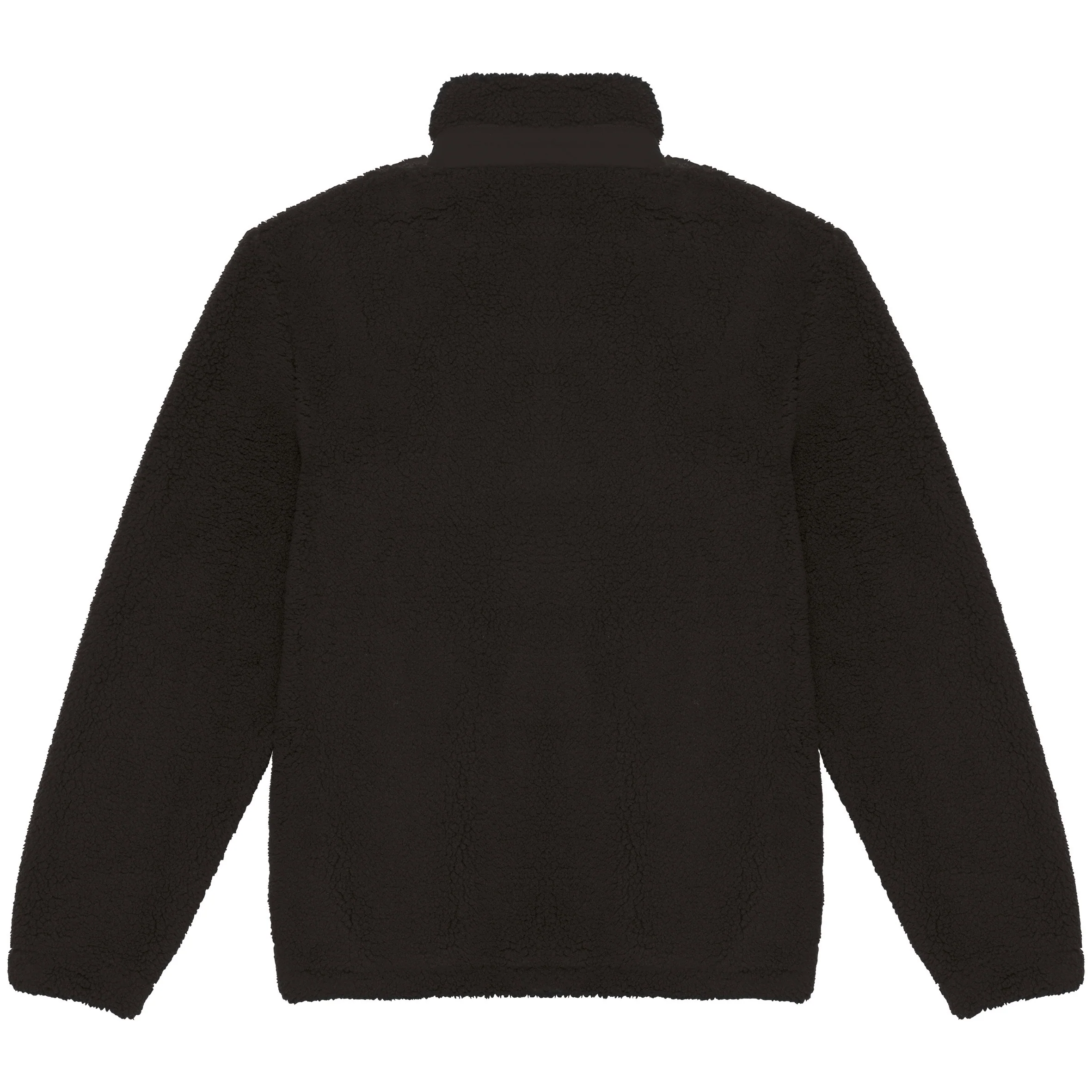 Recycled Unisex Sherpa Jacket - Black - Image 4