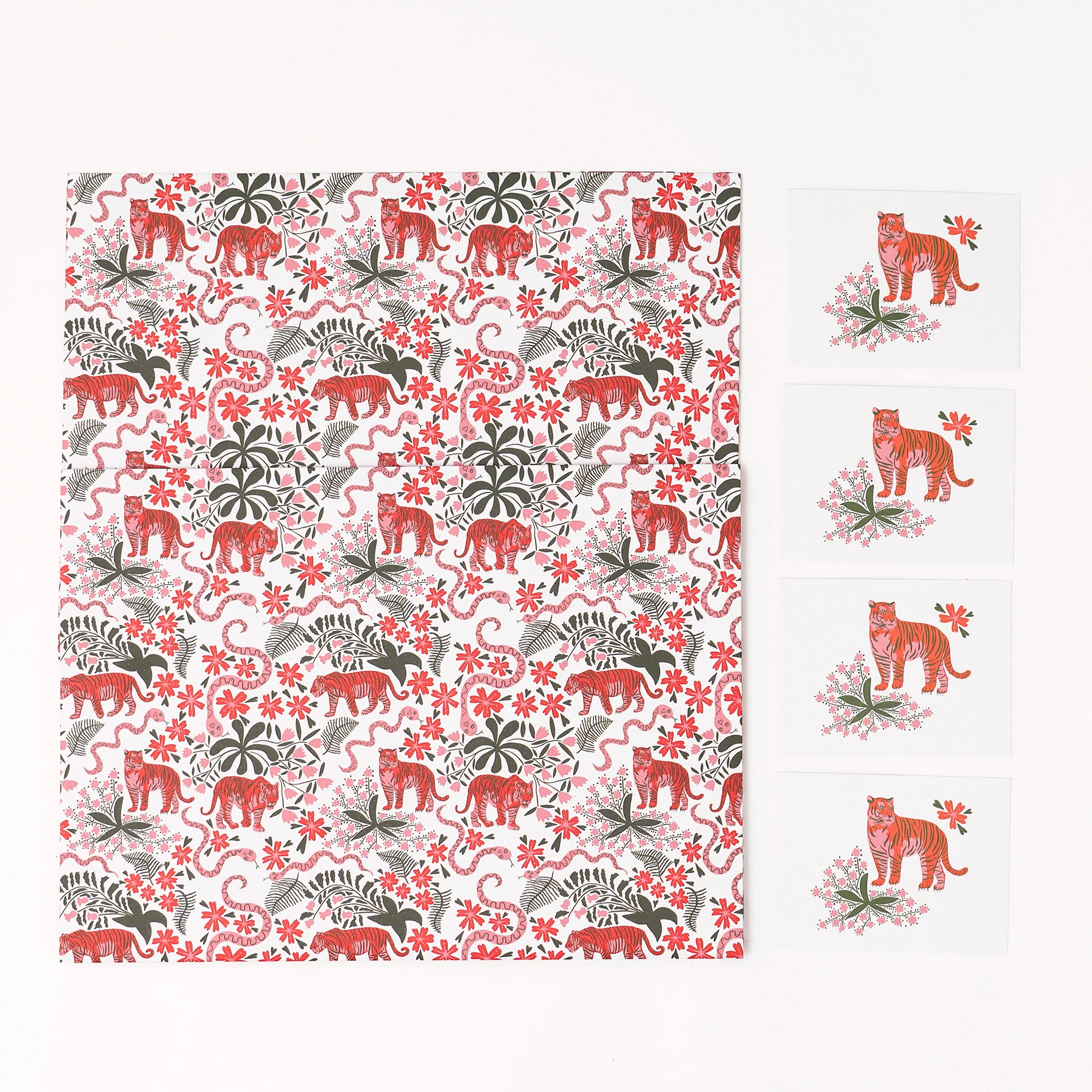 Snakes & Tigers Gift Wrapping Paper - Image 4