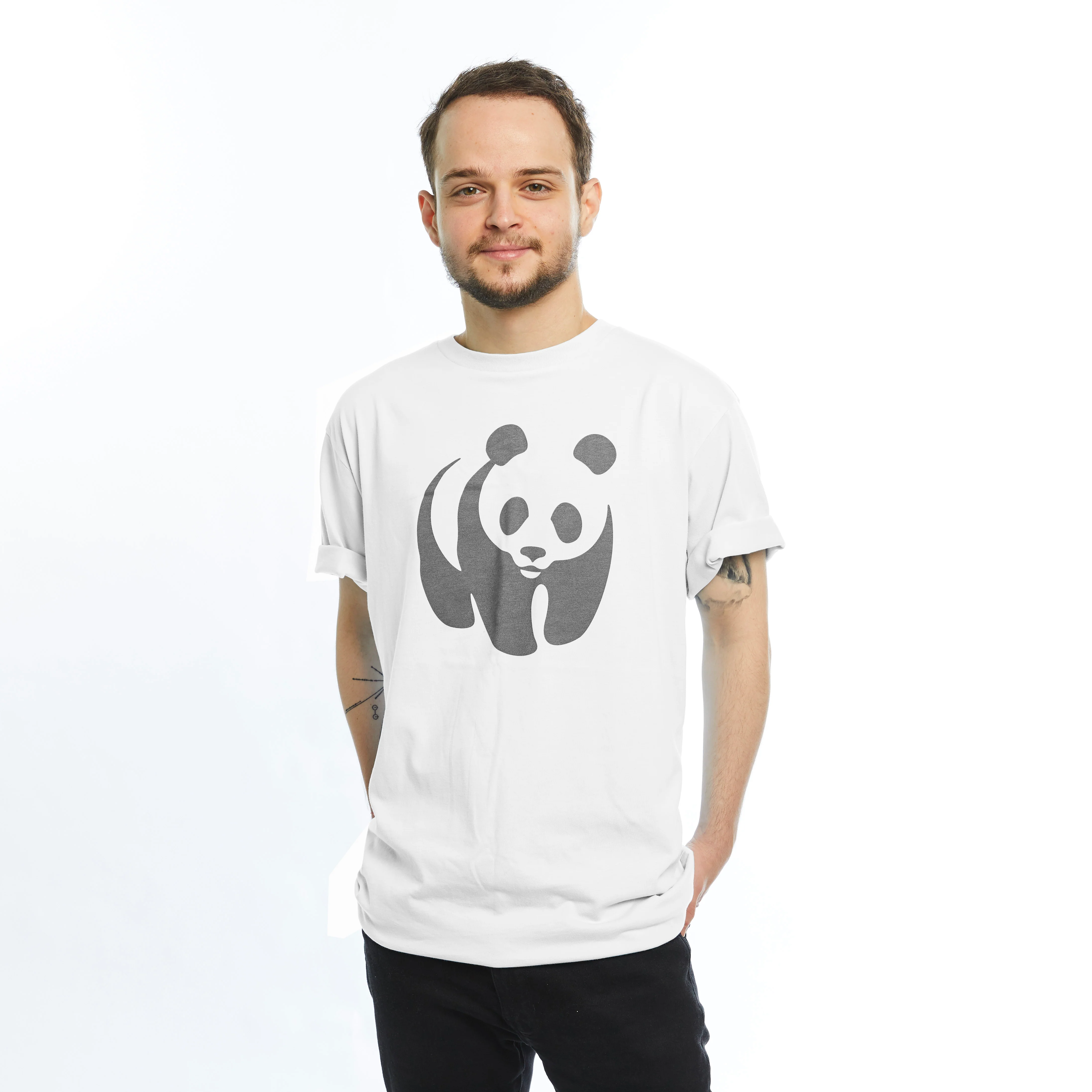 Unisex Panda Logo T-shirt - Image 2
