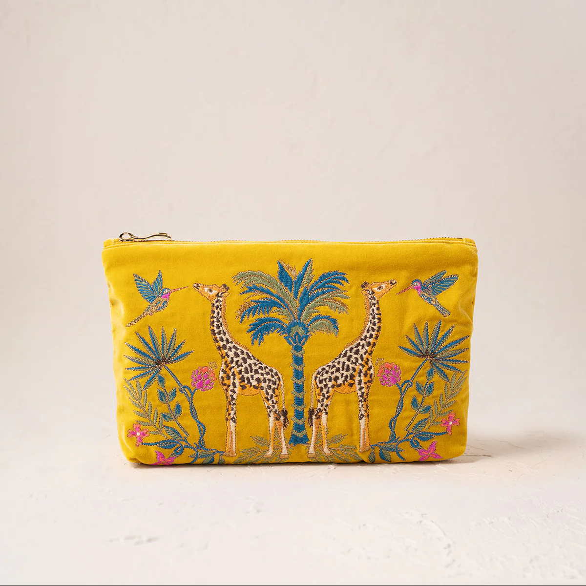 Wild Giraffe Palm Everyday Pouch - Yellow - Image 2