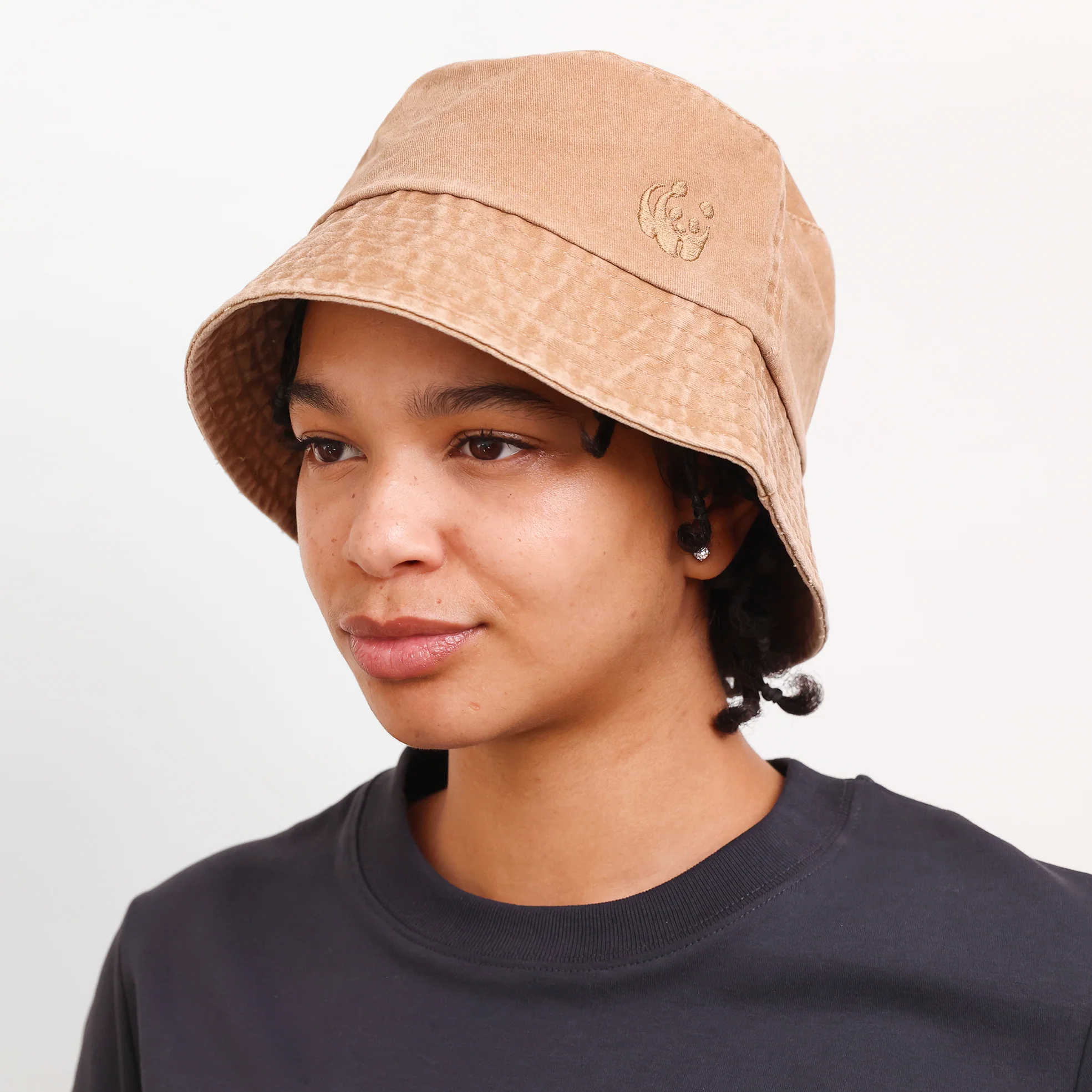 WWF Washed Effect Bucket Hat - Camel - Image 2