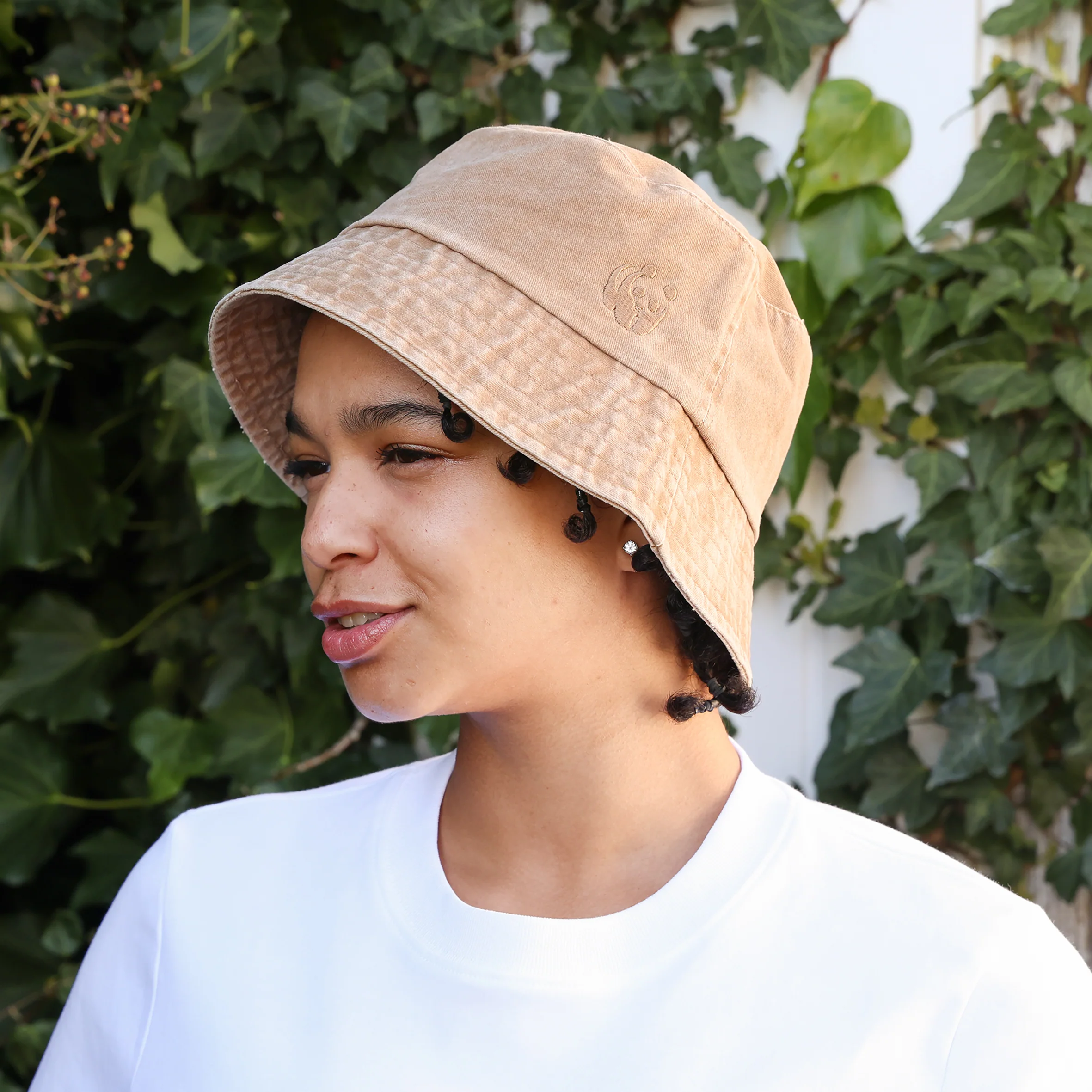 WWF Washed Effect Bucket Hat - Camel - Image 4