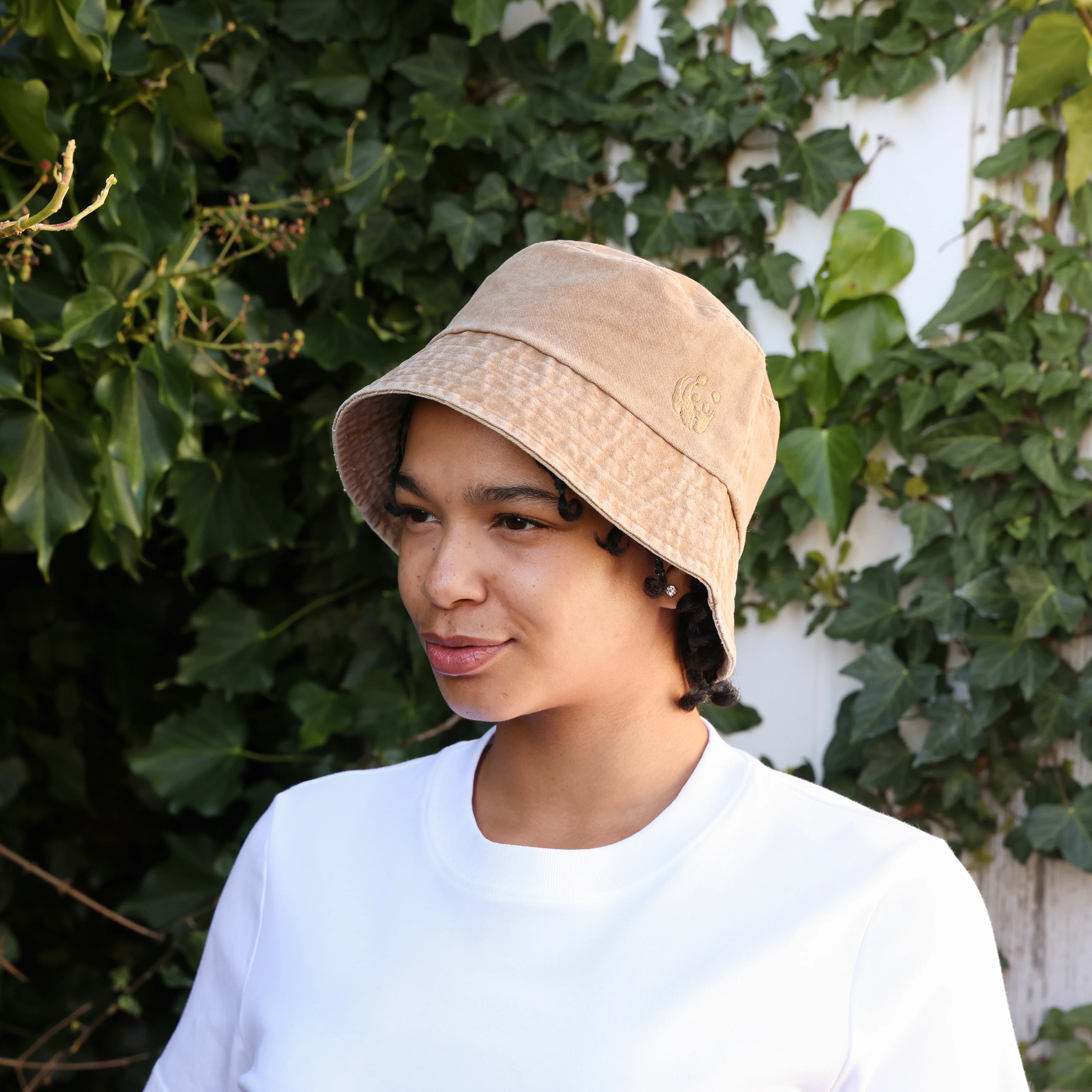 WWF Washed Effect Bucket Hat - Camel - Image 5