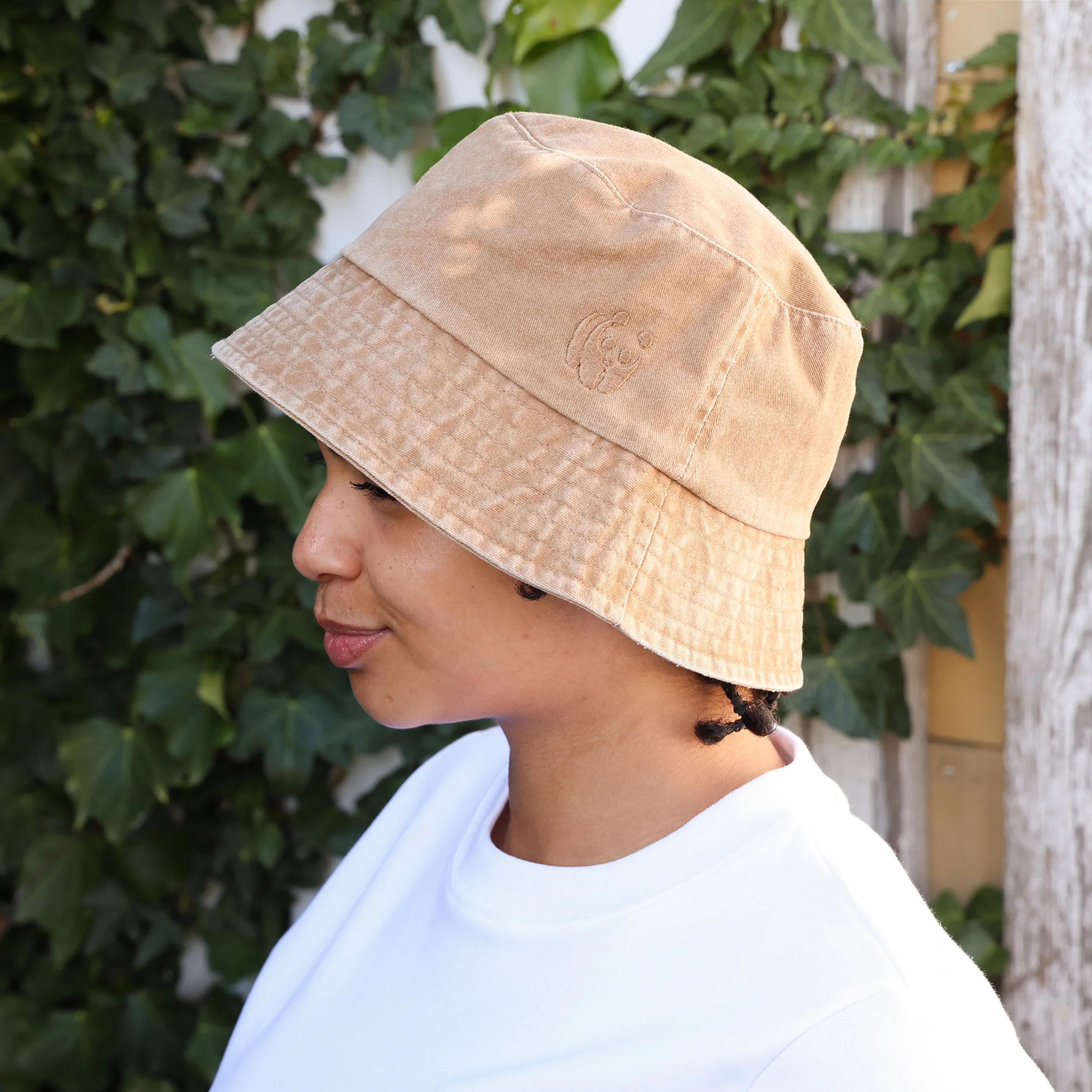 WWF Washed Effect Bucket Hat - Camel - Image 7