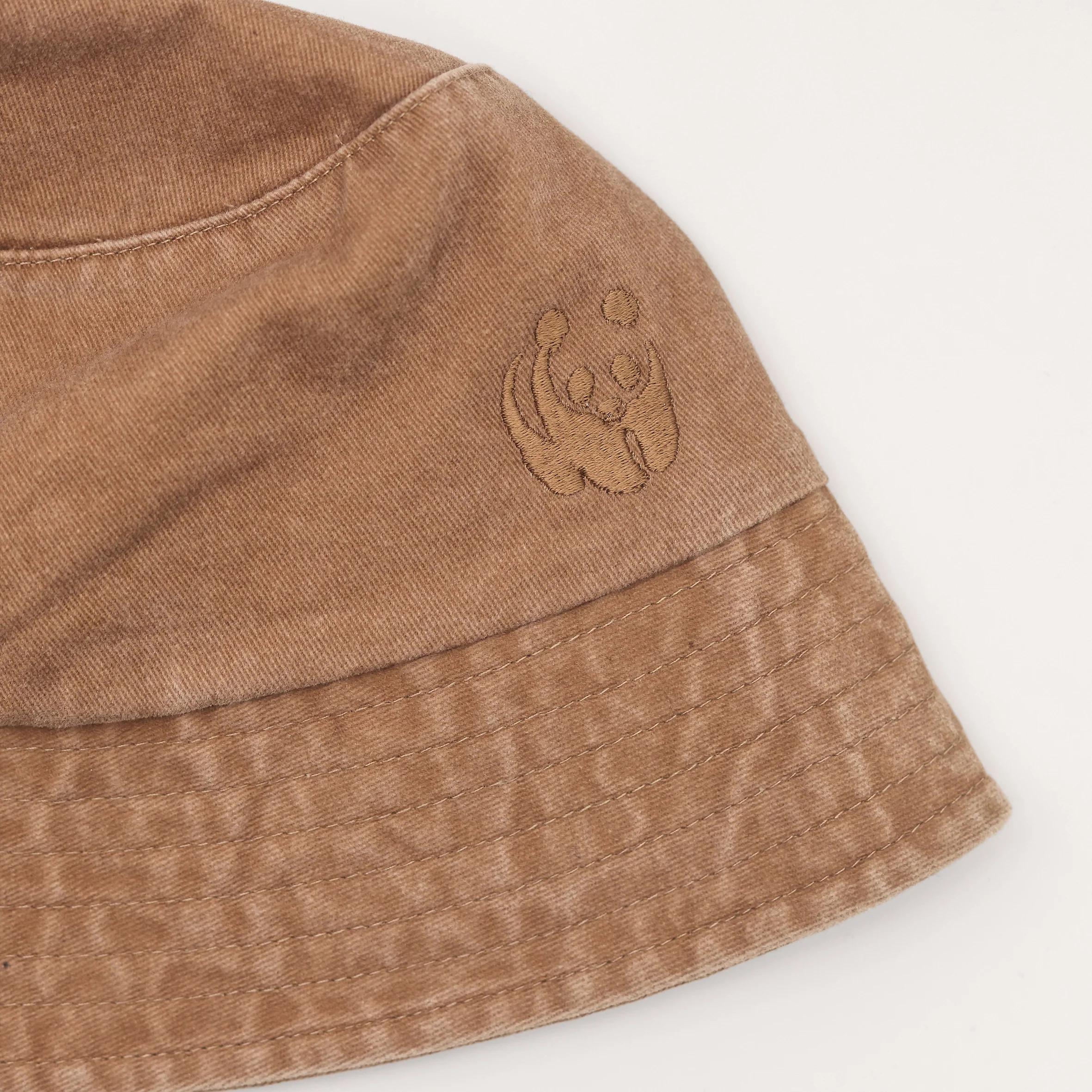 WWF Washed Effect Bucket Hat - Camel - Image 9